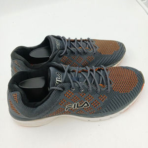 Fila Men's Memory Nite 1SG30271-504 Gray Orange Running Shoes Sneakers‎ Size 11